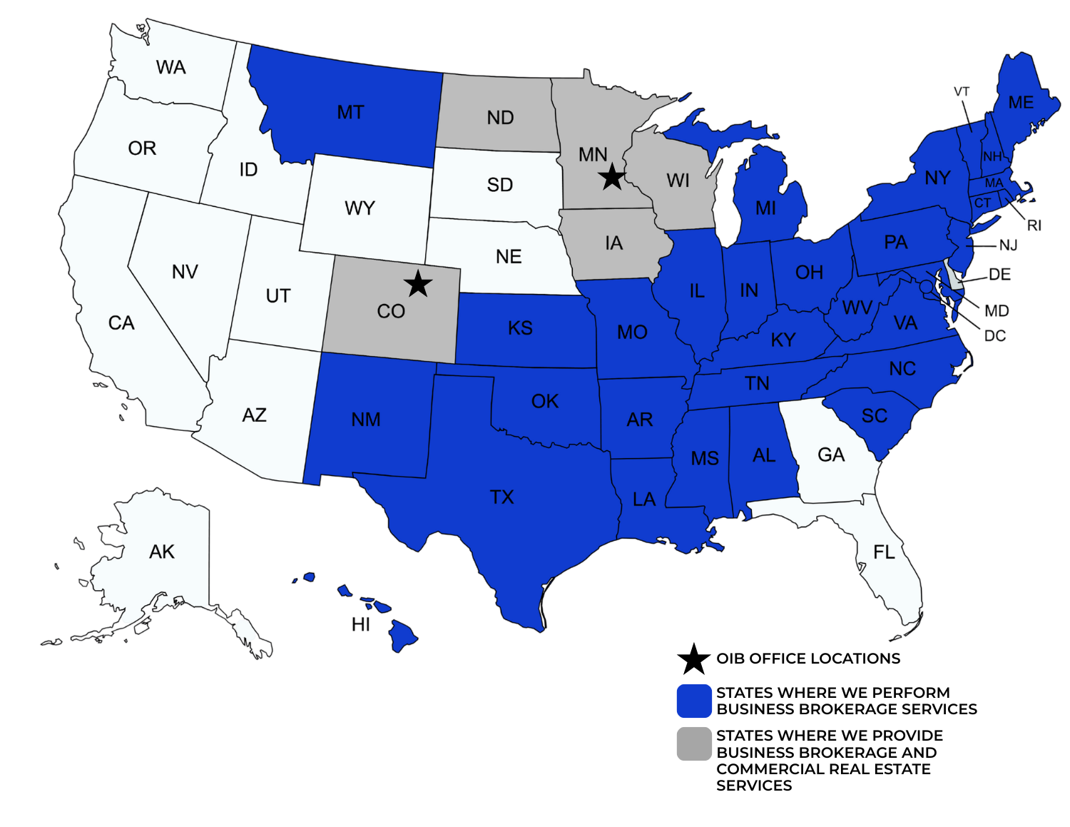Brokerage Services Map