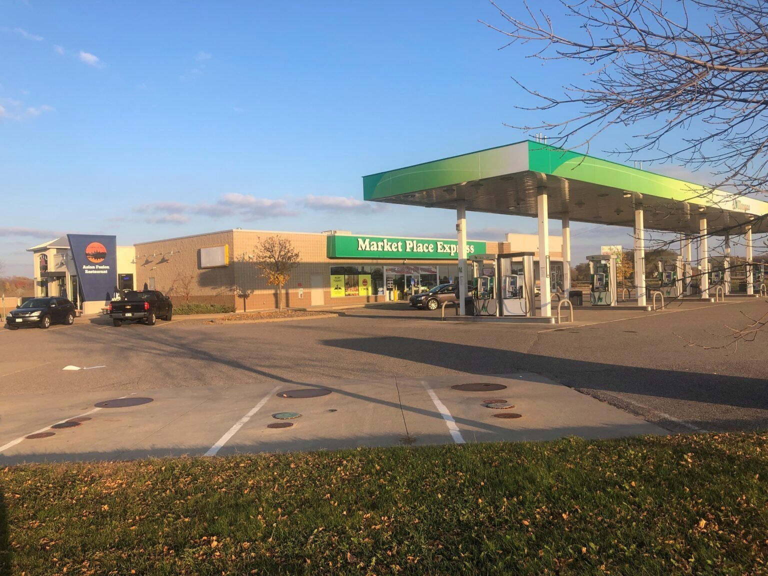 gas station